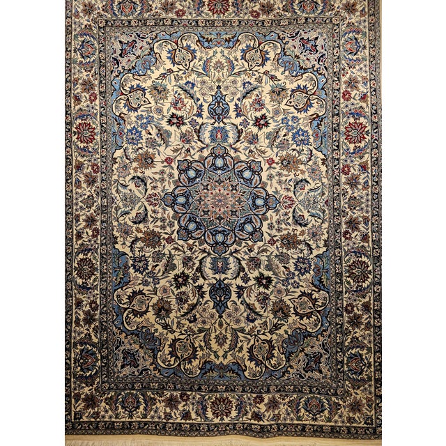 Blue Late 20th Century Tabriz Rug For Sale - Image 8 of 12