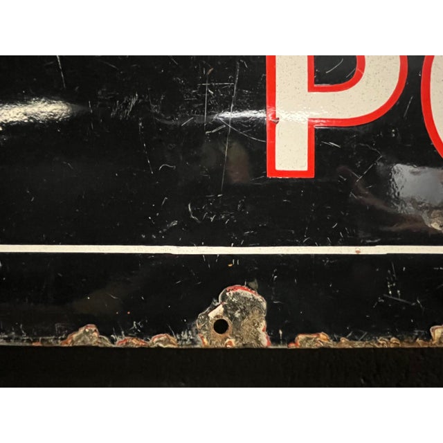 Large Gilbeys Invalid Port Enamel Advertising Railwayana Pub Garden Bar Sign, 1930s For Sale - Image 12 of 15