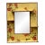 Vintage Boho Floating Floral Mirror For Sale