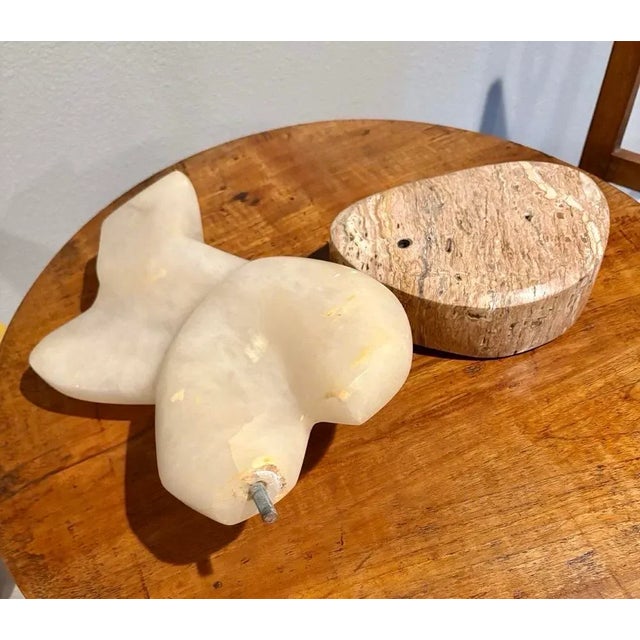 Stone Abstract Alabaster Torso Sculpture by Frank Lauren, 14" H X 10" W For Sale - Image 7 of 8
