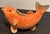 A striking vintage Fitz and Floyd ceramic planter featuring an elegant koi fish motif and beautifully sculptural form. The...