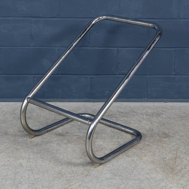 Set of Italian Tubular Framed Lounge Chairs, 1980s For Sale - Image 6 of 18