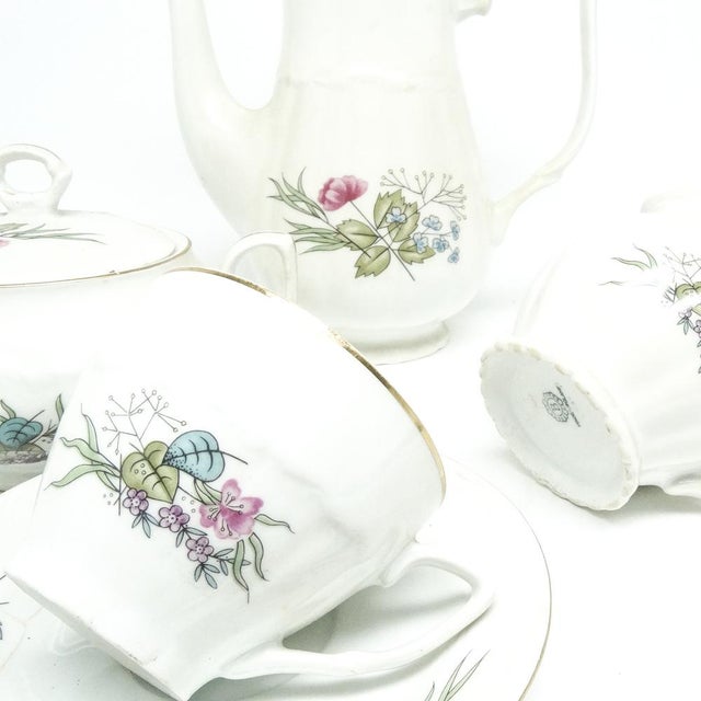 Postmodern Coffee Set from Porcelain Factory Bogucice, Poland, 1960s, Set of 15 For Sale - Image 3 of 18