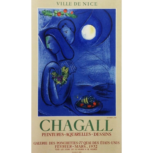 Title: Ville de Nice Artist: Marc Chagall Country: Russia Medium: Lithograph Paper size: 12.5 X 9.5 inch Printed: 1959 by...