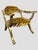 Lee Jofa Vintage Curule Style Chair Pair Newly Upholstered Silk Tiger Velvet For Sale - Image 4 of 15
