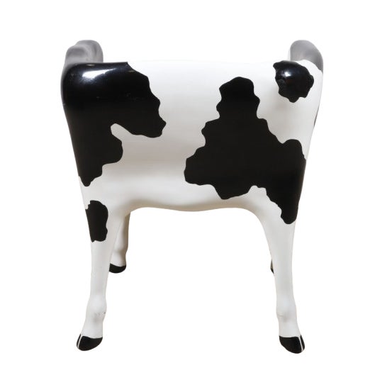 1990s Vermont Sled Co, "Heifer Chair", Painted and Wood Cow Chair For Sale In Philadelphia - Image 6 of 7