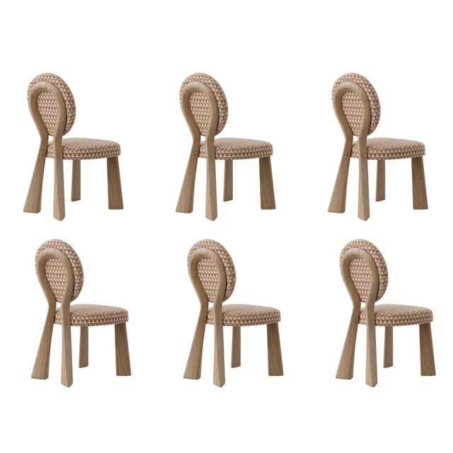 Not Yet Made - Made To Order Mary II Dining Chairs with Wood or Lacquered Legs by Ottiu, Set of 6 For Sale - Image 5 of 5