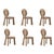 Not Yet Made - Made To Order Mary II Dining Chairs with Wood or Lacquered Legs by Ottiu, Set of 6 For Sale - Image 5 of 5
