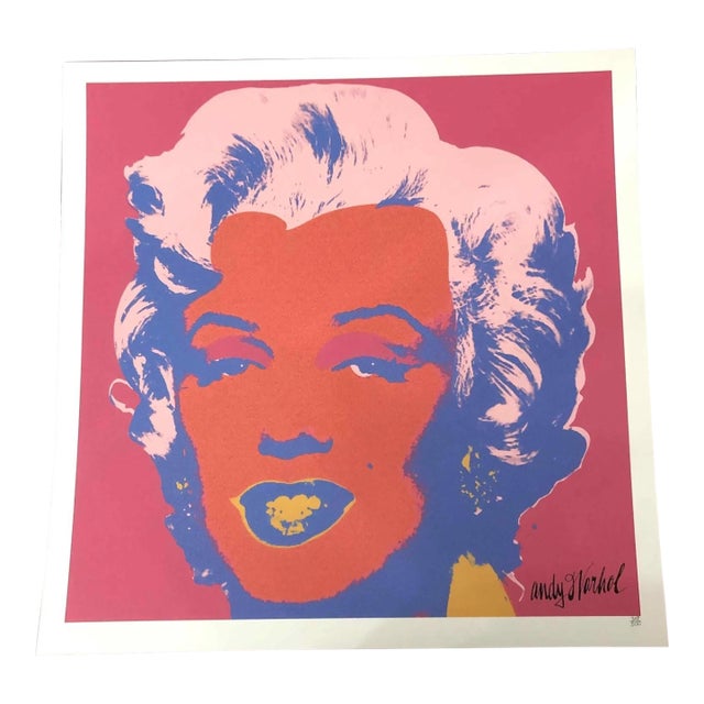 1990s After Andy Warhol "Marylin Monroe" Lithograph For Sale