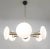 Italian 21st Century Sfinge Matte White Murano Glass and Brass Chandelier by Fabio LTD For Sale - Image 3 of 7