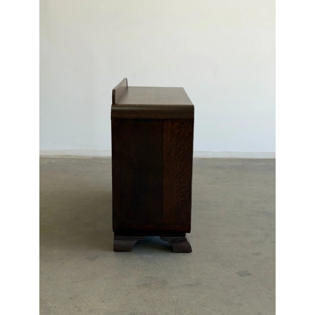 1940s Art Deco Waterfall Cabinet For Sale - Image 11 of 18