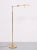 Mid-Century Modern Brass Swing Arm Floor Lamp from Holtkötter, Germany, 1980s For Sale - Image 3 of 9