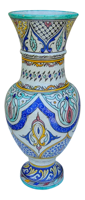 Polychrome Andalusian Ceramic Vase