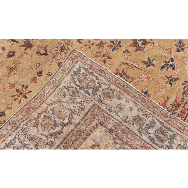Textile Authentic Persian Sultanabad Handmade Wool Rug For Sale - Image 7 of 10