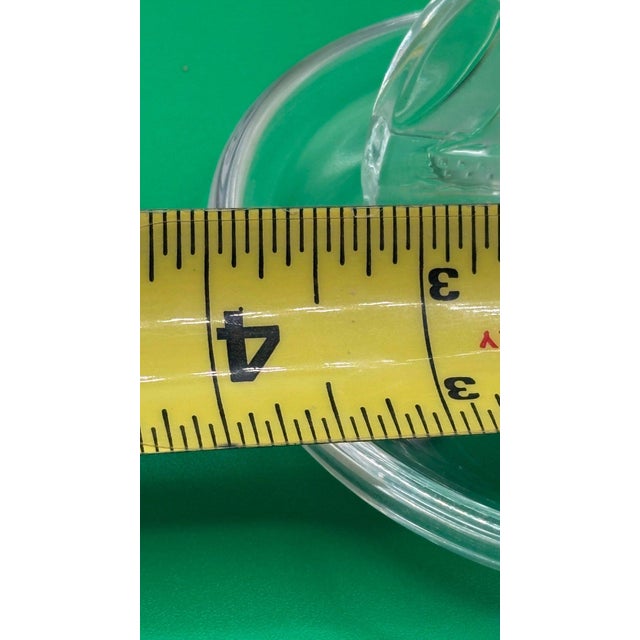 Vintage Signed Lalique France "Caravelle" Frosted Crystal Sailing Ship Ring Dish For Sale In Portland, ME - Image 6 of 7