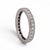 Early 20th Century Antique Art Deco Platinum Full Eternity Band — 1.50ct Diamonds | Circa 1920, Size 6.75 For Sale - Image 5 of 6
