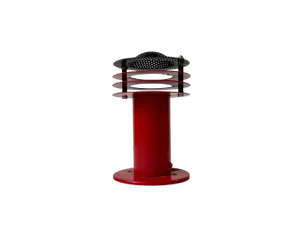 Danish Modern Red Wall Sconce from Abo Metalkunst, 1970s