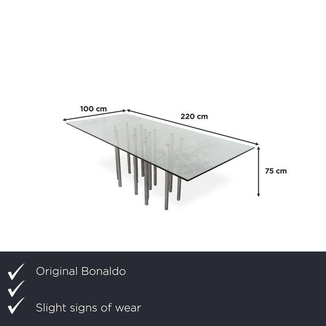 The Mille dining table by Bonaldo simply reverses the basic rule of table construction: instead of four legs, an entire...