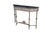 Mid-Century Modern Mid 20th Century Attributed Oscar Bach Neoclassical Bronze Wrought Iron Marble Console Table 43" For Sale - Image 3 of 16