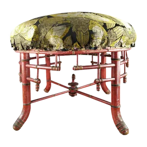 Napoleon III Bamboo Pouf