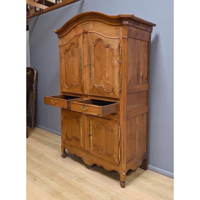 Four-Door Cherrywood Cabinet, 1800s For Sale - Image 3 of 18