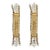 Currey and Company Modern Crystal and Brass Bradshaw Wall Sconces Pair For Sale