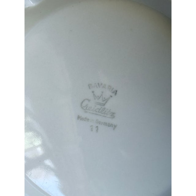 Mid-20th Century Bavaria Bernadotte Style Fluted Porcelain Coffee Pot Floral Gold Trim For Sale - Image 14 of 14