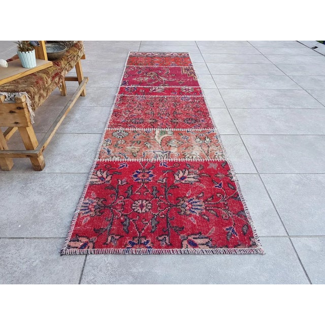 Decorative Vintage Wool Handmade Rug For Sale - Image 9 of 10