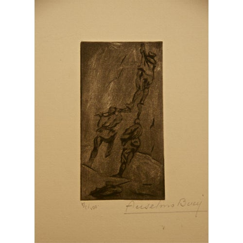Anselmo Bucci, La Guerre Horìzontale, Etching, 1917 For Sale