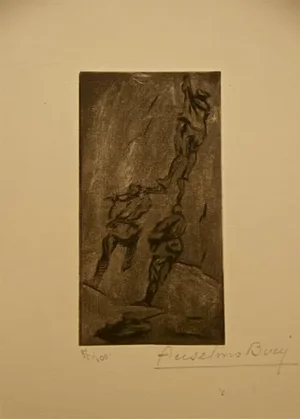 Anselmo Bucci, La Guerre Horìzontale, Etching, 1917