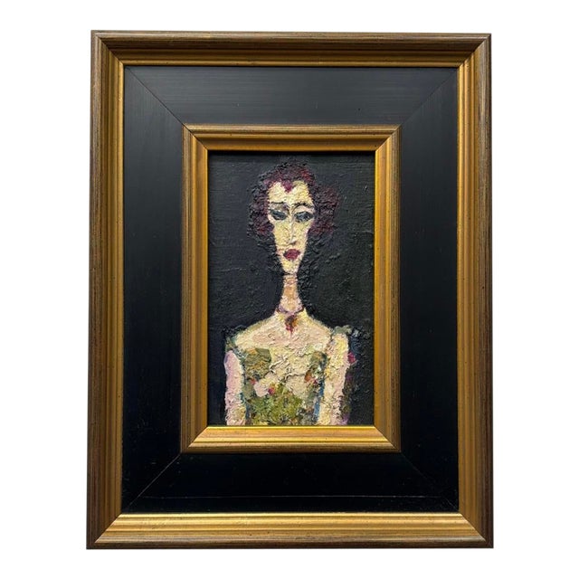 Portrait of Actress Nino Gomarteli by Levan Chichinadze For Sale