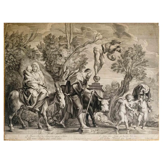 After Annibale Carracci, Christ and the Samaritan, 17th Century, Etching For Sale