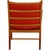 Colonial Chair in Orange Fabric by Ole Wanscher, 1980s For Sale - Image 3 of 13