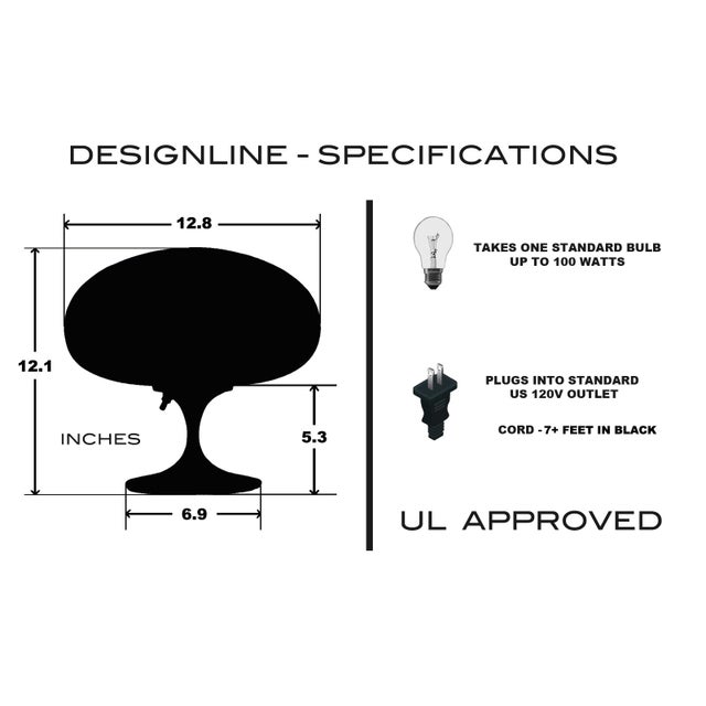 Stemlite Table Lamp by Designline in Avocado Green - Mid Century Retro Style For Sale - Image 4 of 5