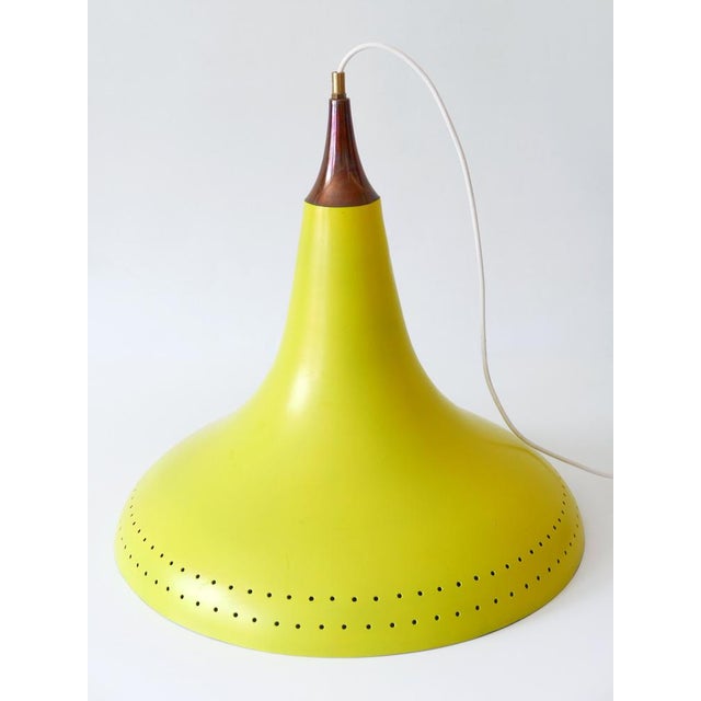 Mid-Century Modern Perforated Aluminium Pendant Lamp, 1960s For Sale - Image 17 of 18