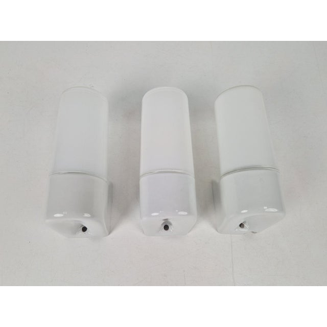 Vintage Wall Lamps attributed to Wilhelm Wagenfeld for Lindner, 1950s, Set of 3 For Sale - Image 6 of 16