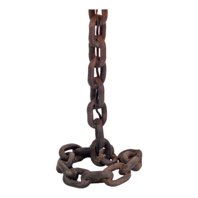 Brutalist Chain Table Lamp attributed to Franz West, 1980s For Sale
