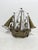 Mid-Century Modern Large Vintage Italian Sheet Metal Galleon, 1950 For Sale - Image 3 of 12