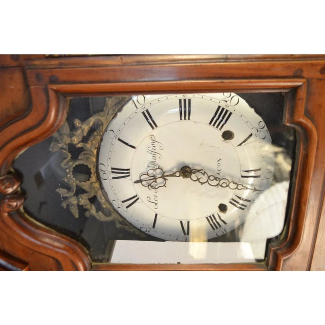 19th Century Cherry Long CaseClock For Sale - Image 4 of 5