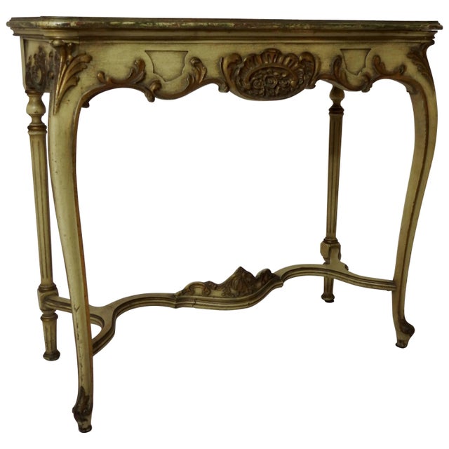 Early 20th Century Hand-Painted Italian Console Table For Sale - Image 10 of 10