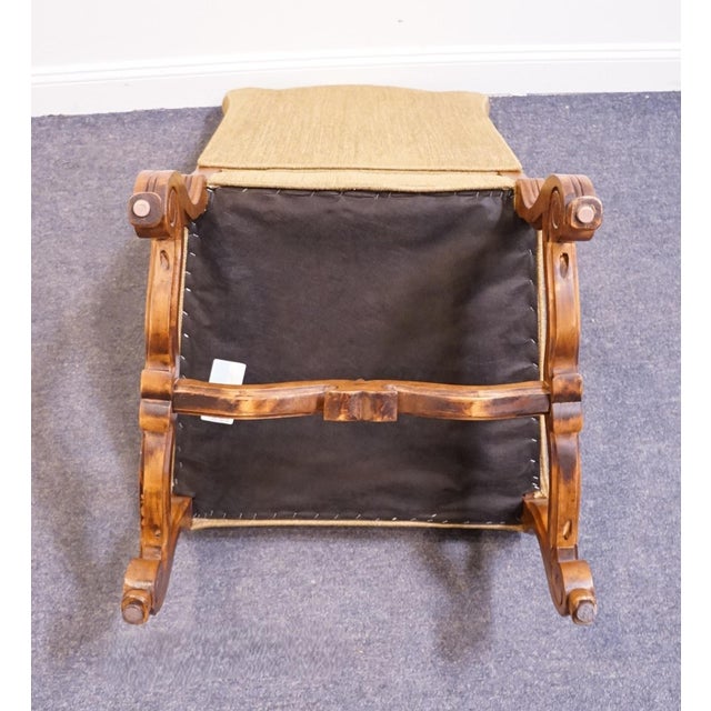 Century Furniture Rustic Old World Transitional Upholstered Dining Side Chair 52-541 For Sale - Image 9 of 10