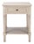 Tate 1 Drawer Accent Table in Greige For Sale - Image 11 of 11