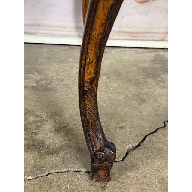 Pair of Louis XV Side Tables, Burl Walnut, Hand-Carved, Circa 1920s For Sale - Image 16 of 18