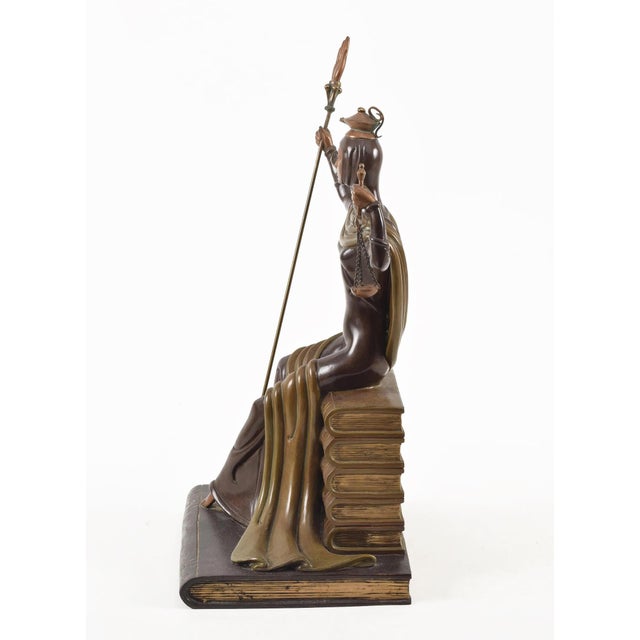 Erté Erté, Justice, Bronze Sculpture, Art Deco, Signed, Edition of 500, 1984 For Sale - Image 4 of 6