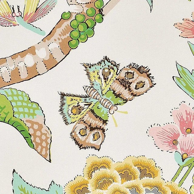 This romantic, lively print of flowers and birds has been in the archives for so long that its history has been lost to...