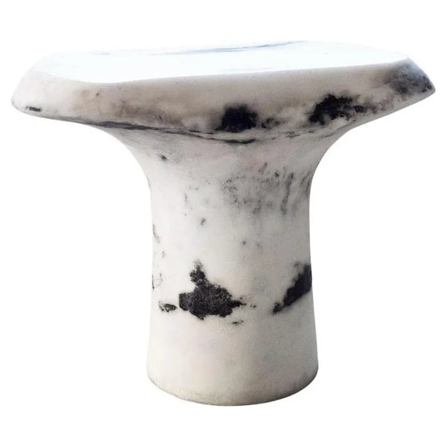 Stone White T Table by Roxane Lahidji For Sale - Image 7 of 7
