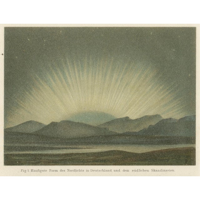 Aurora Borealis in Four Scientific Views by Meyers, 1900 For Sale - Image 5 of 9
