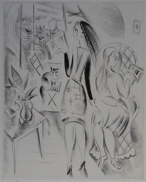 Mily Possoz, Les lectrices, Etching