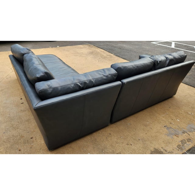 Animal Skin Blue Century Furniture Sectional For Sale - Image 7 of 9