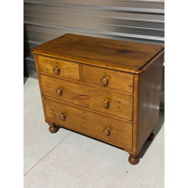 Antique Pine Two Over Two Drawers - Chest of Drawers From England We found this antique pine chest of drawers in north...